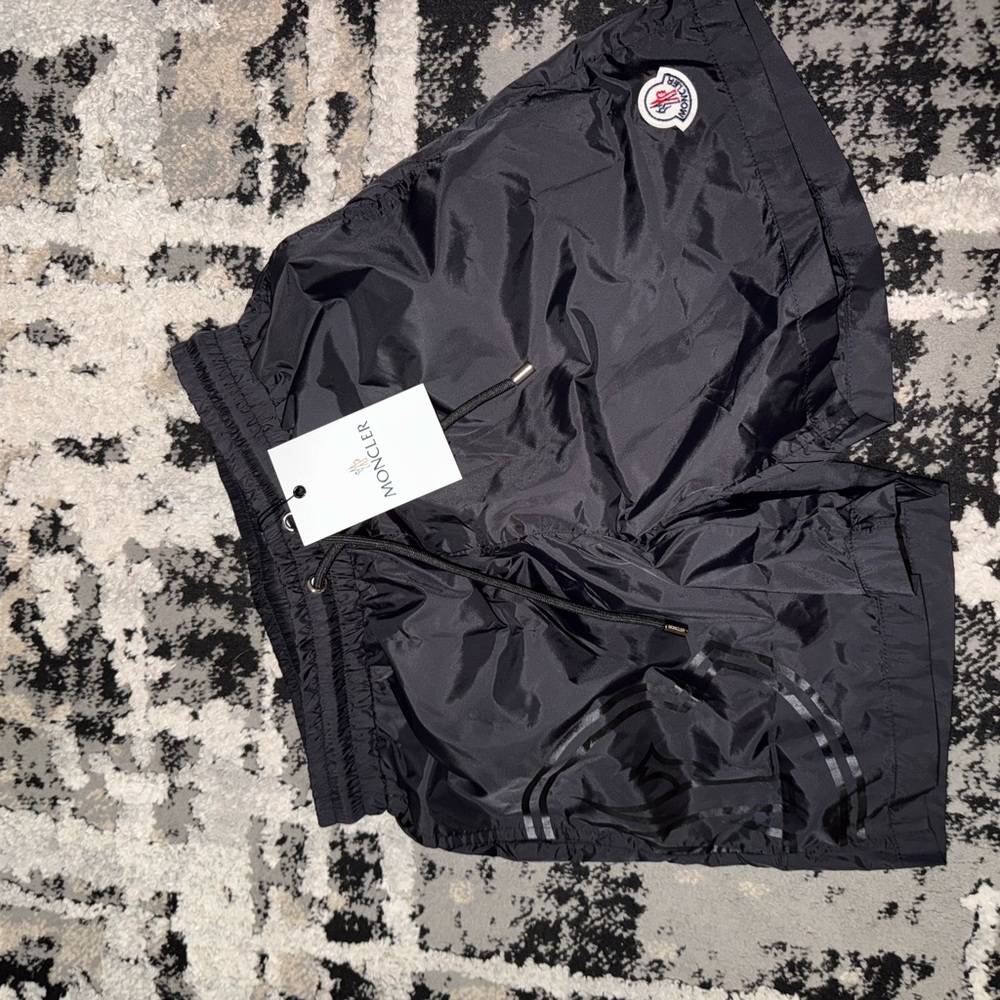 Moncler Black Athletic Shorts